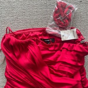 Express ruched strapless dress size 0